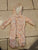 Carters Pink/White Fuzzy Coat Suit 0-3 Months