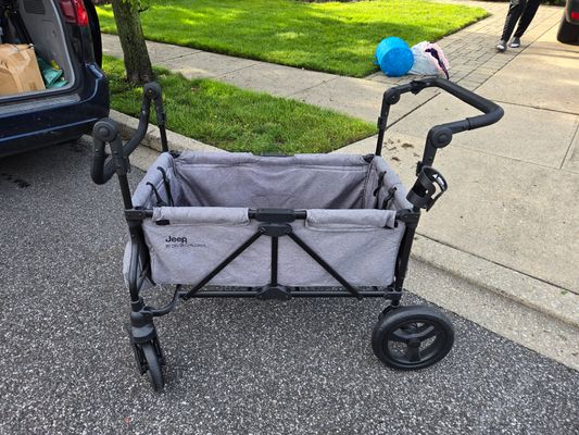 Jeep Wrangler Stroller Wagon w/ canopy