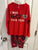 Justice Size 7 2-piece velour holiday pajama set 7-8