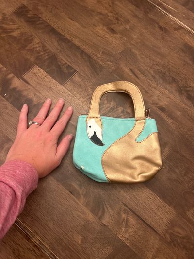 Swan purse Small zip up