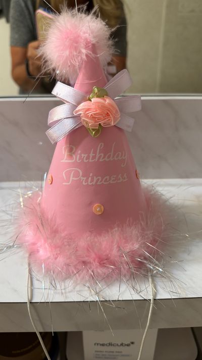 Elope NWT pink Birthday Princess hat Infant (0-2 yrs)