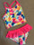 Brand New! Flap doodles Brand New! Print tankini w ruffle 3T