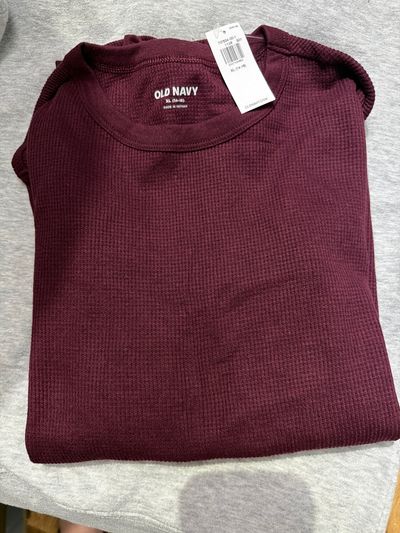 New Tags Old Navy Maroon Long Sleeve Thermal  14-16
