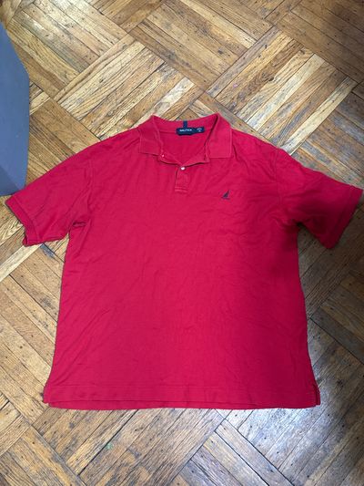 Nautica red polo top  Men's - XL