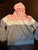N/a Size 8T pink white and gray hooded sweatshirt 7-8