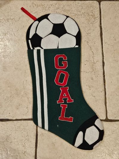 "Goal" Soccer Christmas Stocking