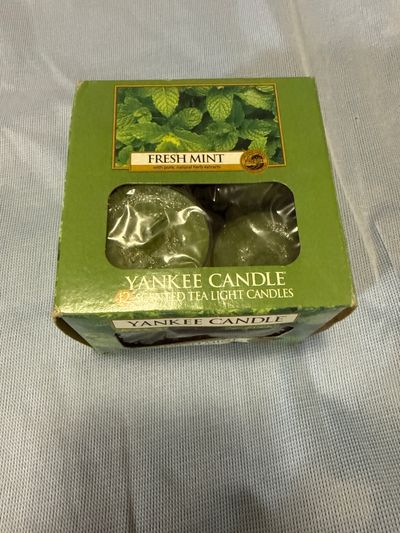 Yankee candle 12 scented tea lights, fresh mint