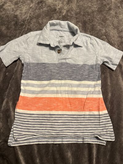 Sonoma Lightweight shorts sleeved striped polo 4T