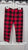 Carters fleece lined red checkered bottoms 4T