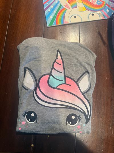 Unicorn Sleeveless flowy shirt 10-12