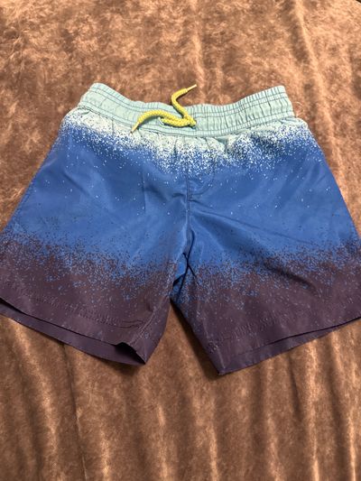 Adjustable drawstring Blue swim trunks 4T/4