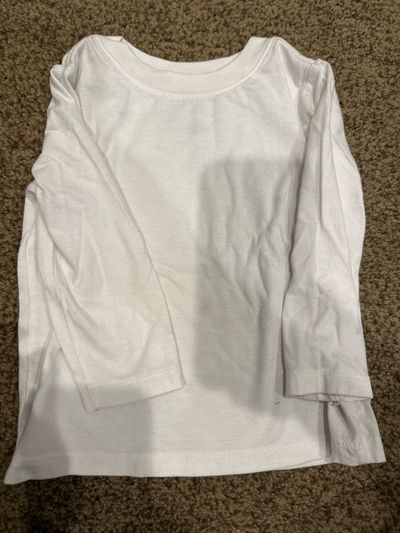 Cat and Jack white long sleeve top  18 Months
