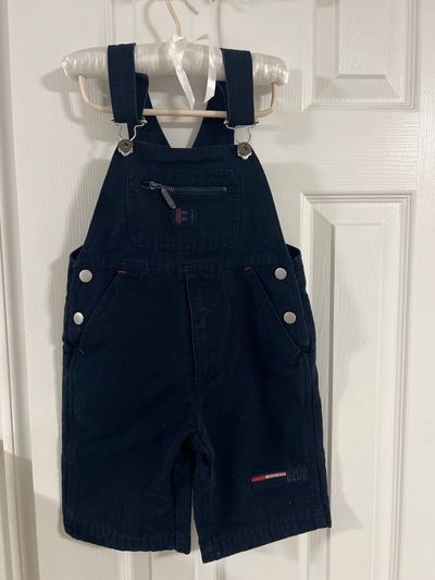 Mini Man Navy blue toddler overall 4T