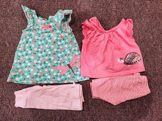 Carters Nb Dresses/tops with pants 0-3 Months