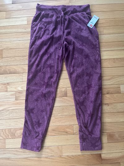 32 Degrees NEW winter cozy  joggers lounge pants . Purple. Pockets. Drawstri Women's - S