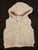Gymboree Gymboree ivory faux fur hooded vest with zipper 12-24 Months