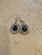 Teardrop Earrings w/ Blue Stone