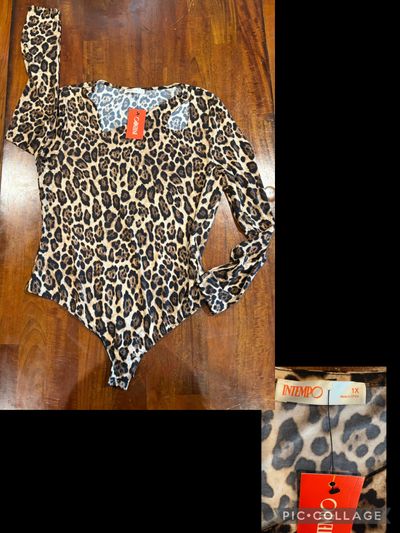 NEW intempo leopard bodysuit  Women's - XL