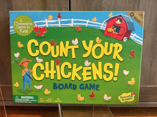 Peaceable Kingdom Count Your Chicken cooperative board game - ages 3+