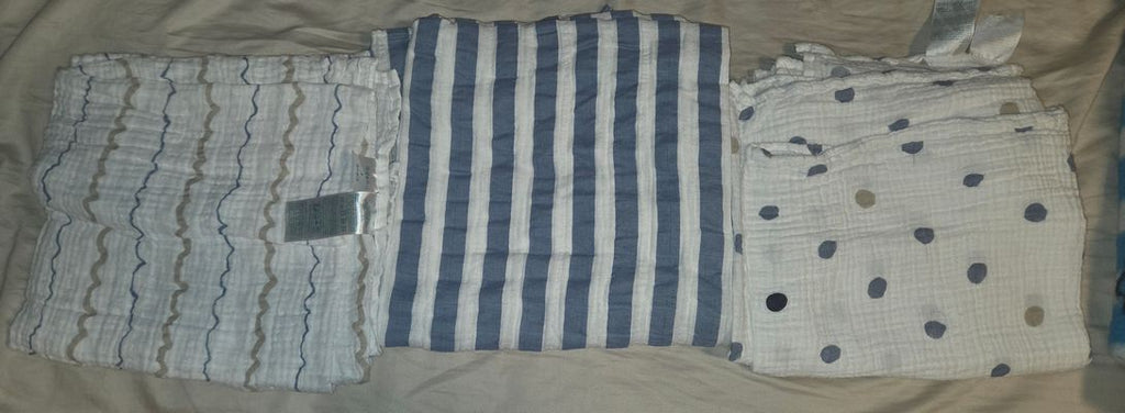 Aden and Anais Set of 3 muslin blankets