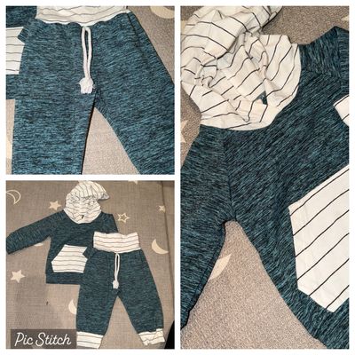 2 piece Long sleeve hooded outfit 12-18 Months