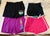 Justice and Faded Glory 4 pairs of athletic shorts with elastic waistbands 7-8