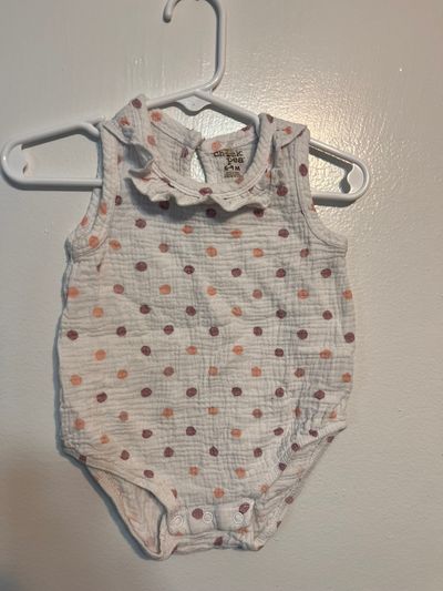 Chickpea Polka Dot Onesie 6-9 Months