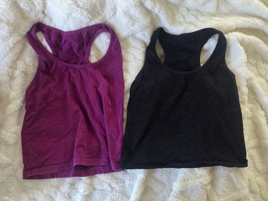 2 Tank Tops Black, purple Women's - M