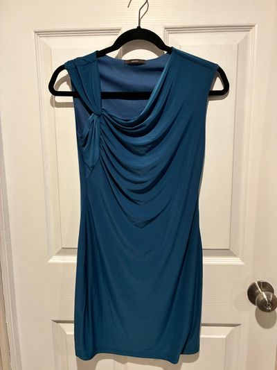 Soprano blue dress short blue fitted dress Junior M - 4