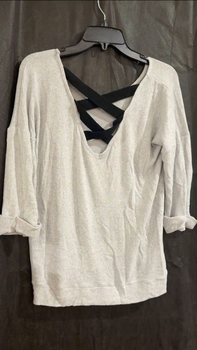 POOF LIGHT GRAY TOP Women's - L