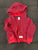 Carters Red and blue striped zip up hoodie long sleeve jacket 12-24 Months