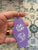 Handmade Purple your story isn't over yet semi colon keychain