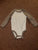 Carter's gray and brown long sleeve onesie 9 Months