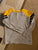 Osh kosh Light gray and yellow long sleeve boys shirt 10-12