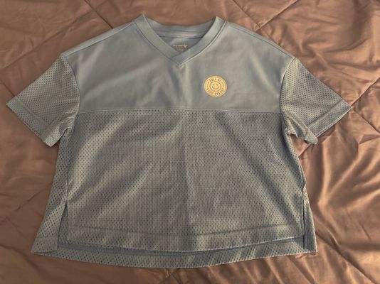 Old Navy Sky Blue Full of Energy Crop Top 10-12