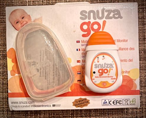 Snuza Go mobile baby movement monitor New battery.