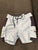 IZOD Baby blue and navy small boys swim trunks w/ drawstring 0-12 Months
