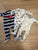 Carters / Burts Bees 3 sets of Footed Pajamas 12 Months