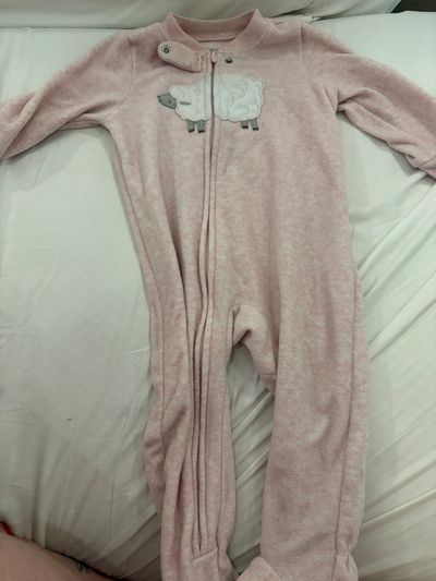Carters Lamb fleece pajamas 12 Months