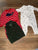 Carters : Kyle & deena Lot of 3 boy clothes- green vest, red strip, animals 0-3 Months
