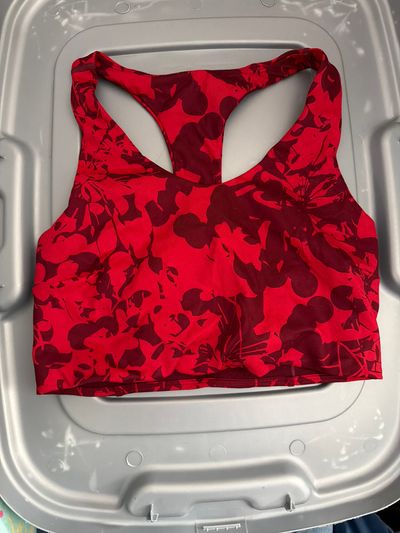 Zella Red Sports Bra  Women's - S