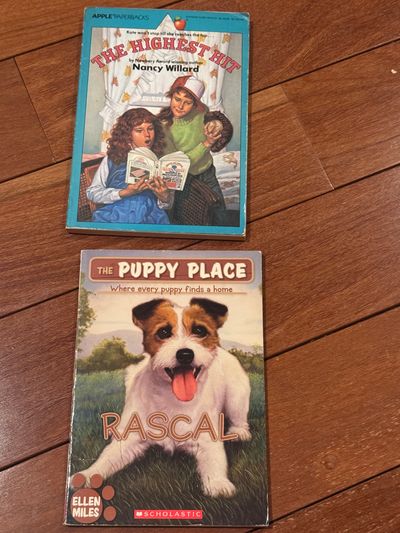 2 chapter books highest hit and puppy