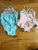 Various Girls bathing suit bundle 0-3 Months