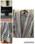 Jones New York drop front blouse Pink blue white thick stripe blouse w elastic waist & long back Women's 2X