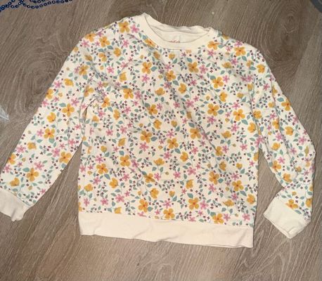 Cat and Jack - size Medium/8 Floral sweatshirt 7-8
