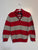 The Children's Place Grey & Red Striped Sweater w Zipper Neck 4T