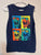 OshKosh Blue Tank Top w Neon Dinosaur Pics 4T