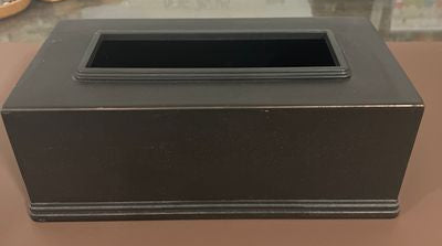 Restoration hardware NEW tissue box , heavy duty, brownish