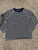 Mini Boden Navy and white striped shirt 7-8
