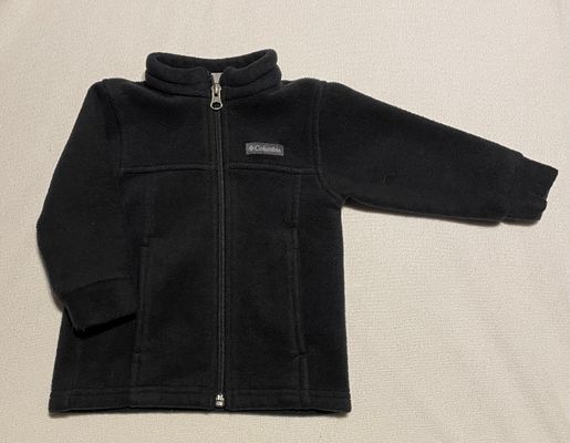 Columbia 12-18M, black fleece zip-up 12-18 Months